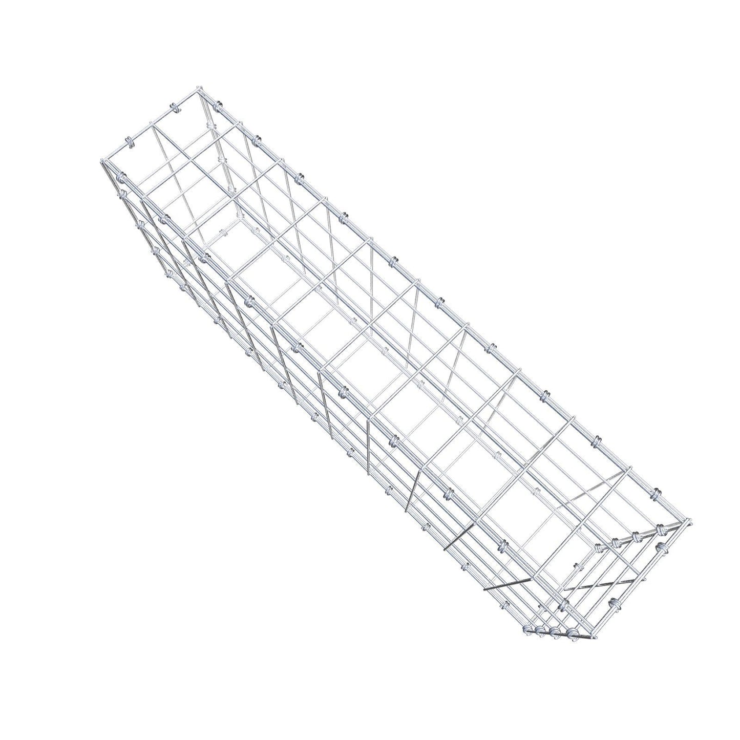 Gabion 100 cm x 40 cm x 20 cm (L x H x P), mailles 10 x 10 cm, anneau en spirale