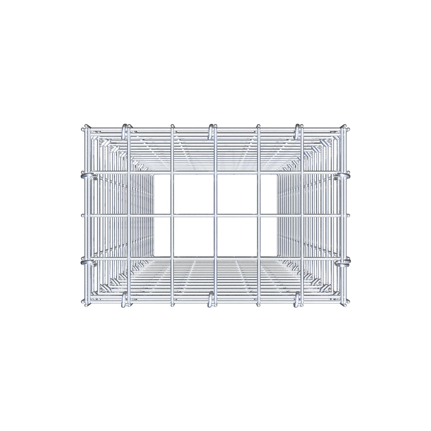 Fourche rapportée type 3 100 cm x 30 cm x 20 cm (L x H x P), mailles 5 cm x 5 cm, anneau en C