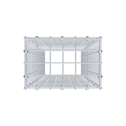 Fourche rapportée type 3 100 cm x 30 cm x 20 cm (L x H x P), mailles 5 cm x 5 cm, anneau en C