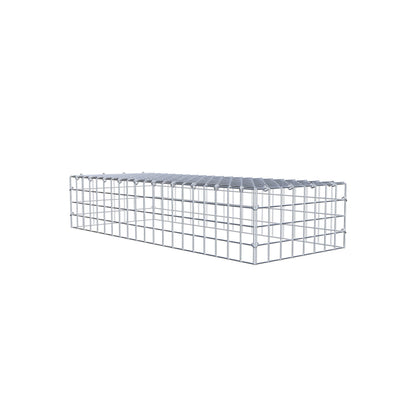 Mounted gabion type 3 100 cm x 20 cm x 40 cm (L x H x D), mesh size 5 cm x 5 cm, C-ring