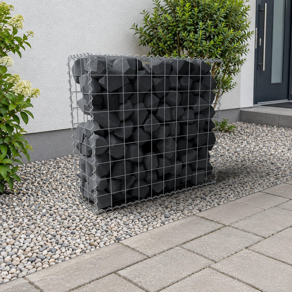 Gabione 100 cm x 90 cm x 30 cm (L x H x T), Maschenweite 10 cm x 10 cm, Spirale