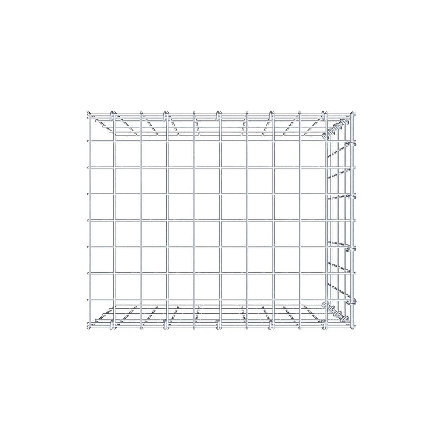 Gabião tipo 4 50 cm x 40 cm x 40 cm (C x A x P), malhagem 5 cm x 10 cm, anel C
