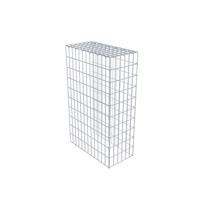 Gabião Tipo 4 100 cm x 60 cm x 30 cm (C x A x P), malhagem 5 cm x 10 cm, anel C