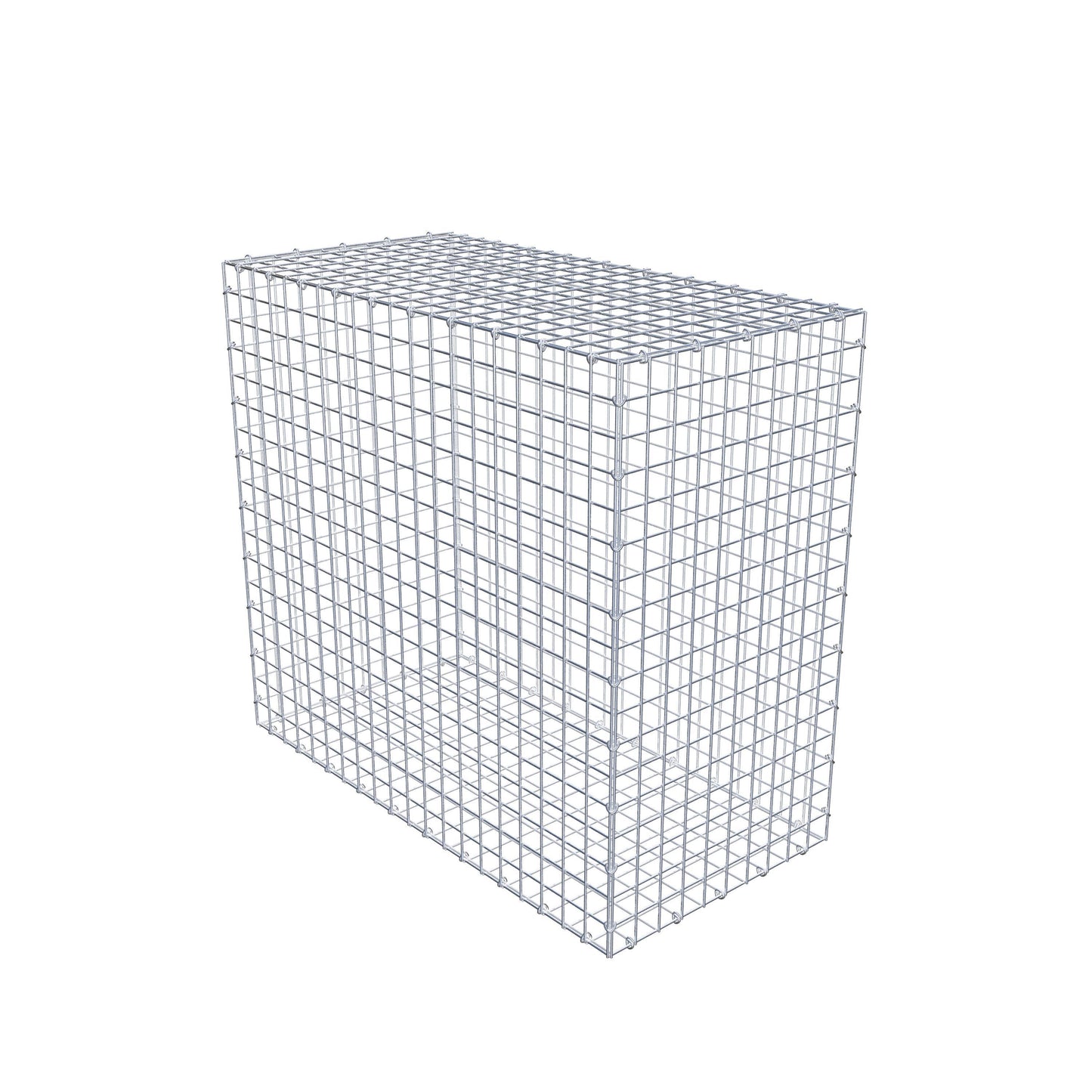 Gabião 100 cm x 90 cm x 50 cm (C x A x P), malhagem 5 cm x 5 cm, anel C