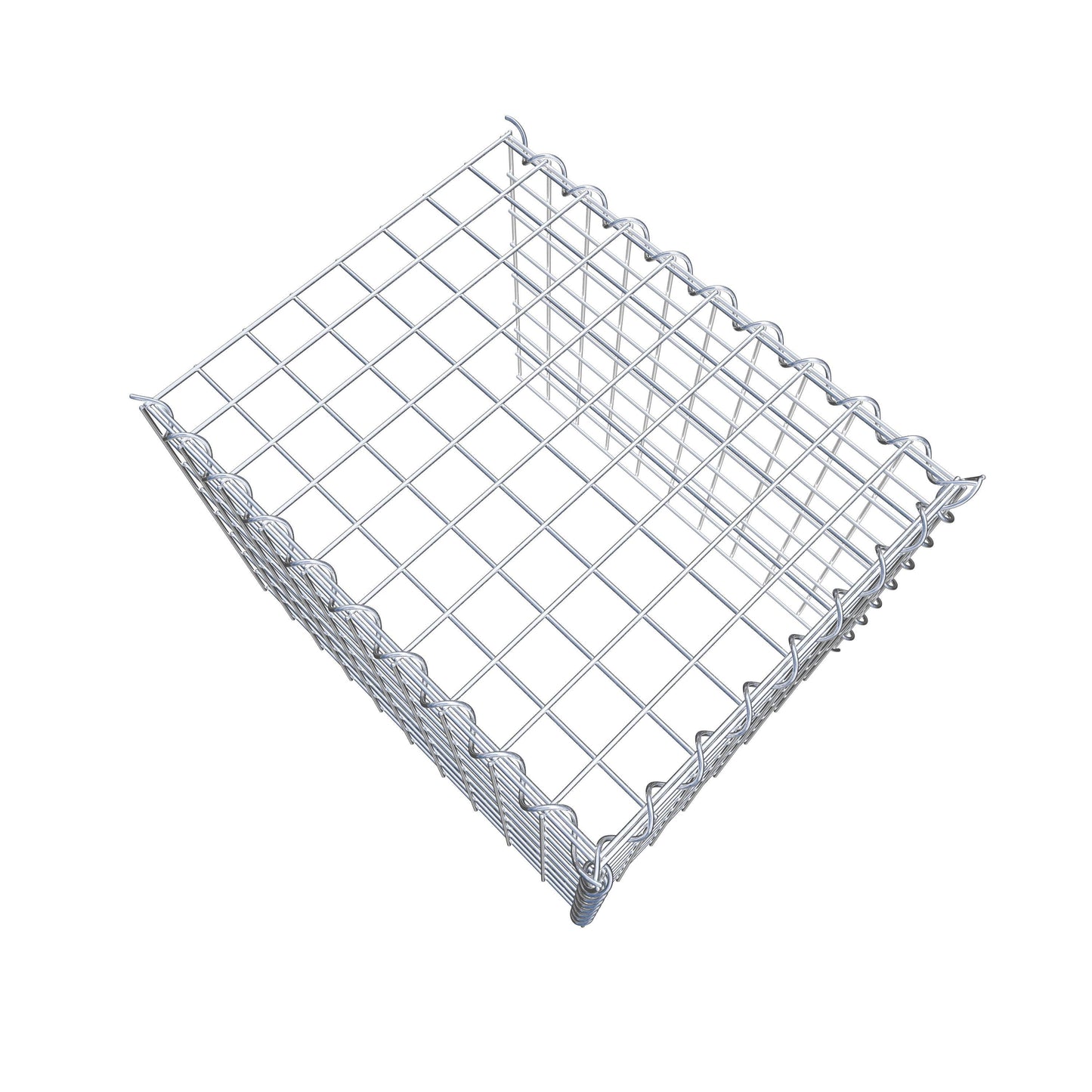 Gabion rapporté type 4 50 cm x 40 cm x 40 cm (L x H x P), mailles 5 cm x 5 cm, spirale