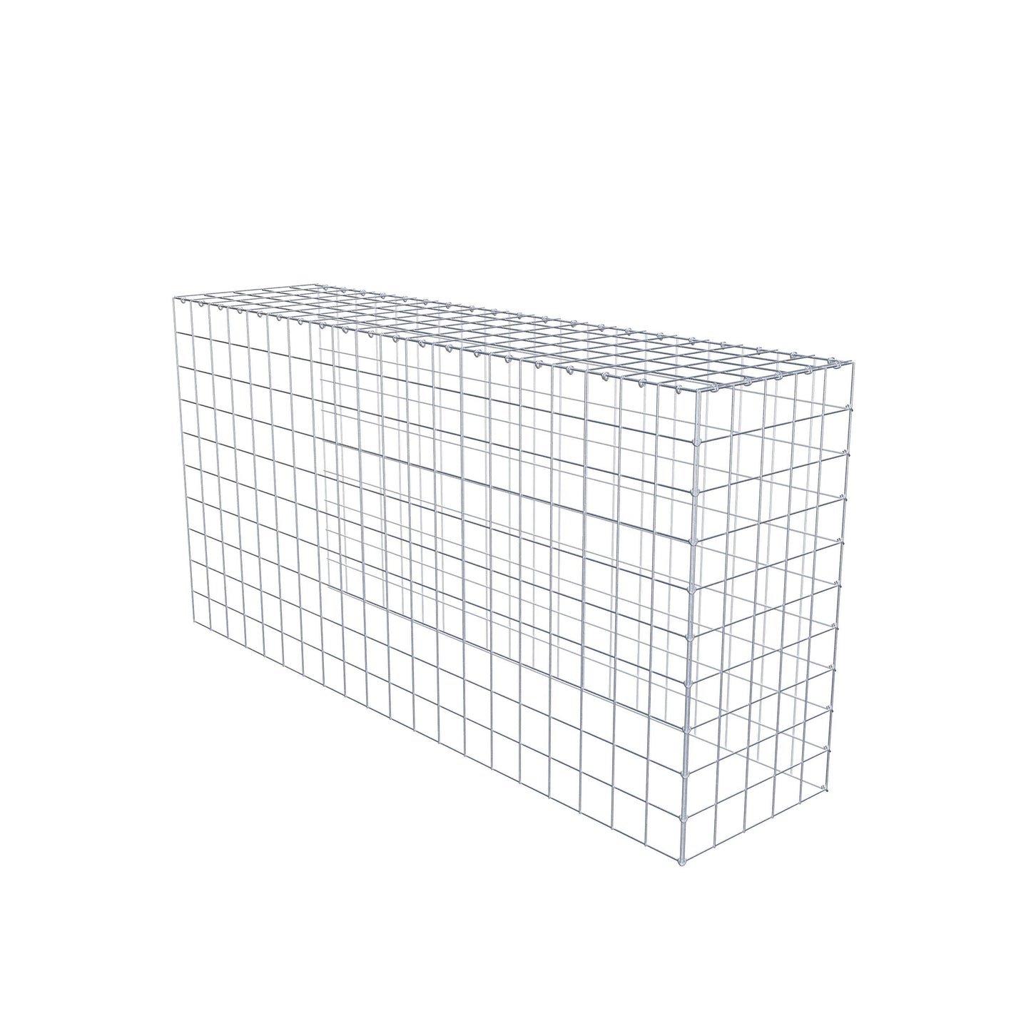 Fourche rapportée type 4 200 cm x 100 cm x 50 cm (L x H x P), mailles 10 cm x 10 cm, anneau en C