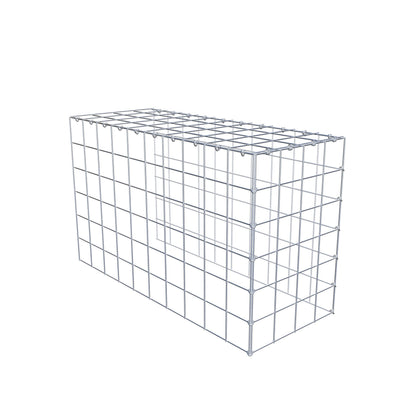 Monteret gabion type 4 100 cm x 60 cm x 40 cm (L x H x D), maskestørrelse 10 cm x 10 cm, C-ring