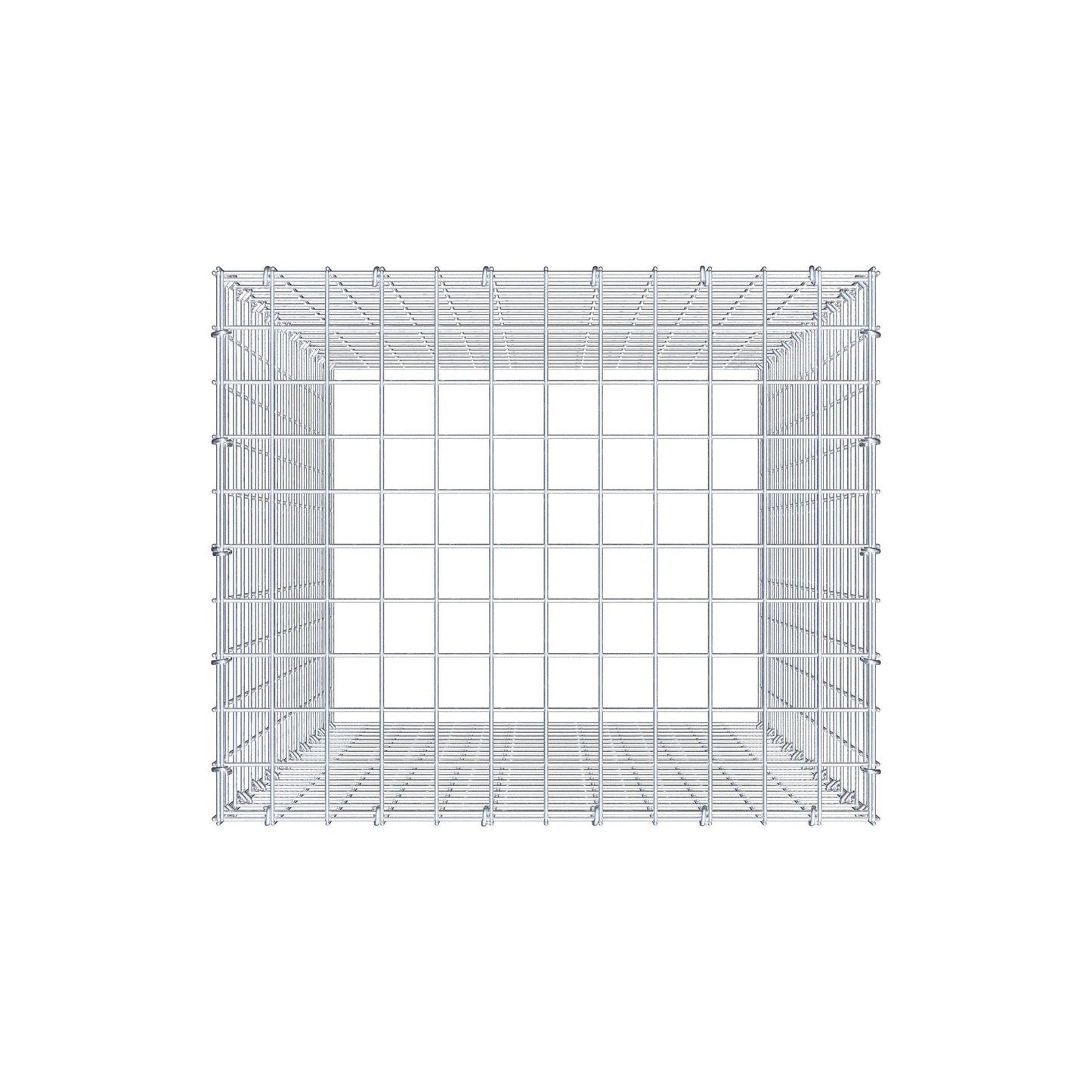 Gabião Tipo 3 100 cm x 60 cm x 50 cm (C x A x P), malhagem 5 cm x 5 cm, anel C