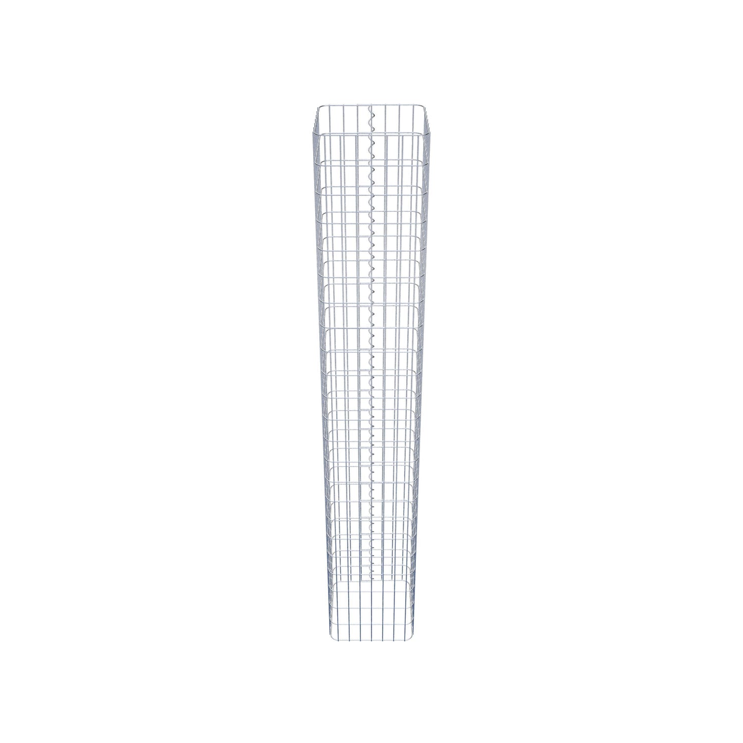 Schanskorf kolom hoekig 37 cm x 37 cm, 230 cm hoog, MW 5 cm x 10 cm