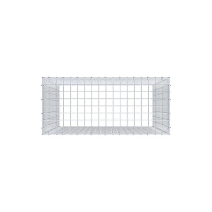 Type 3 oplegkorf 100 cm x 90 cm x 40 cm (L x H x D), maaswijdte 5 cm x 5 cm, C-ring