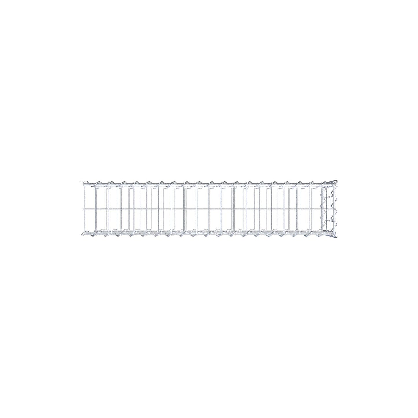 Grown-on gabion type 2 100 cm x 30 cm x 20 cm (L x H x D), mesh size 5 cm x 10 cm, spiral