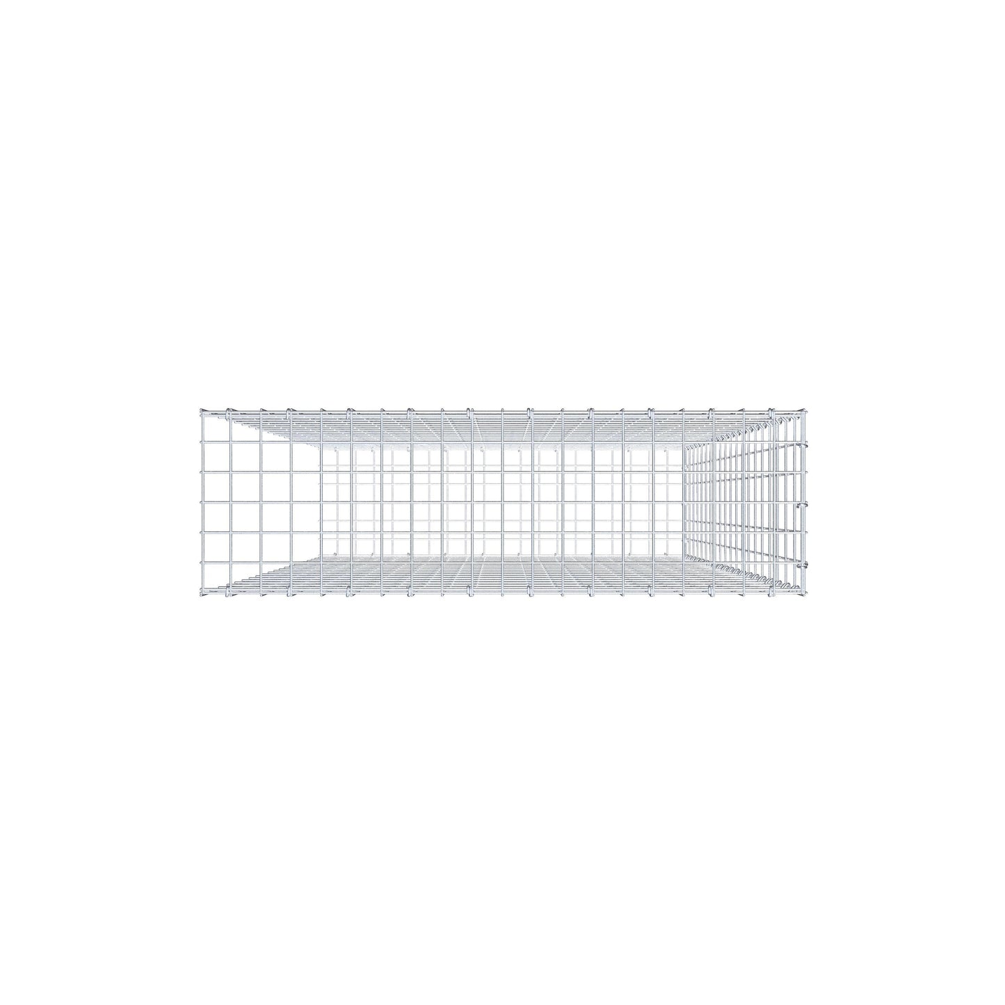 Fourche rapportée type 2 200 cm x 100 cm x 30 cm, mailles 5 cm x 10 cm, anneau en C