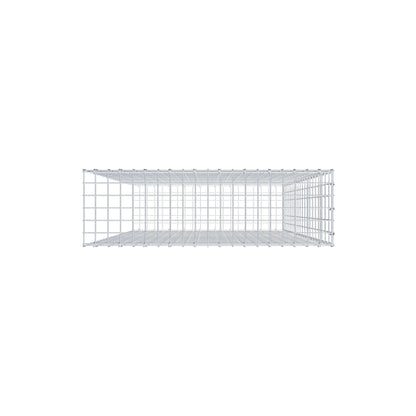 Fourche rapportée type 2 200 cm x 100 cm x 30 cm, mailles 5 cm x 10 cm, anneau en C