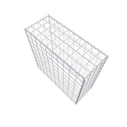 Gabione 100 cm x 100 cm x 40 cm (L x H x T), Maschenweite 10 cm x 10 cm, Spirale