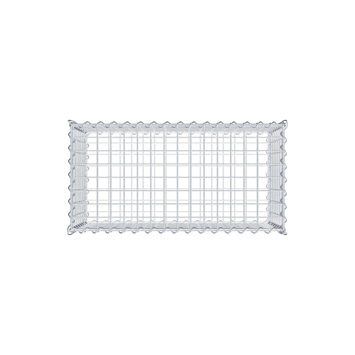 Gabbione 80 cm x 40 cm x 40 cm (L x H x P), maglia 5 cm x 5 cm, spirale