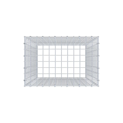 Type 3 oplegkorf 100 cm x 60 cm x 40 cm (L x H x D), maaswijdte 5 cm x 5 cm, C-ring