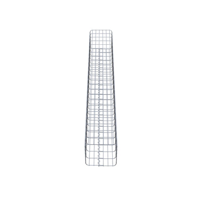 Gabionensäule eckig 32 cm x 32 cm, 230 cm Höhe, MW 5 cm x 10 cm