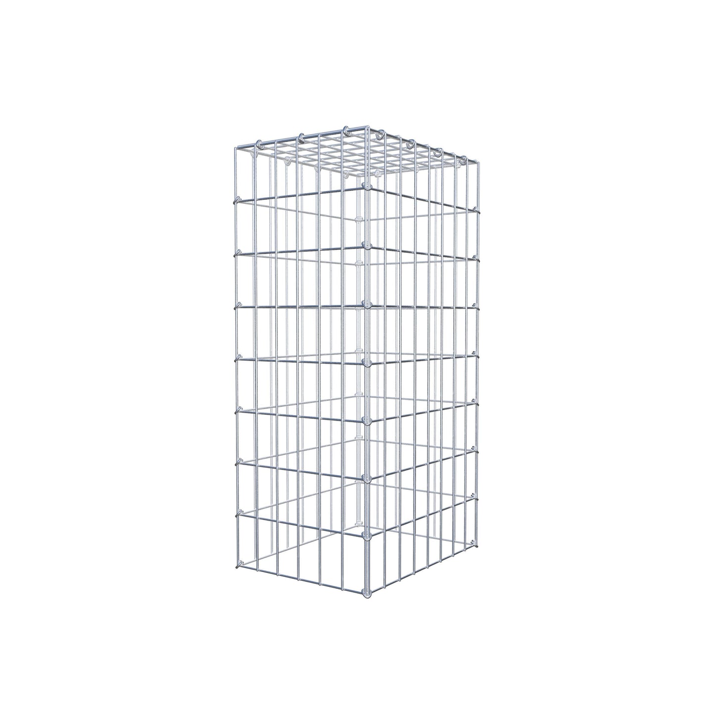 Fourche rapportée type 3 80 cm x 40 cm x 30 cm (L x H x P), mailles 5 cm x 10 cm, anneau C