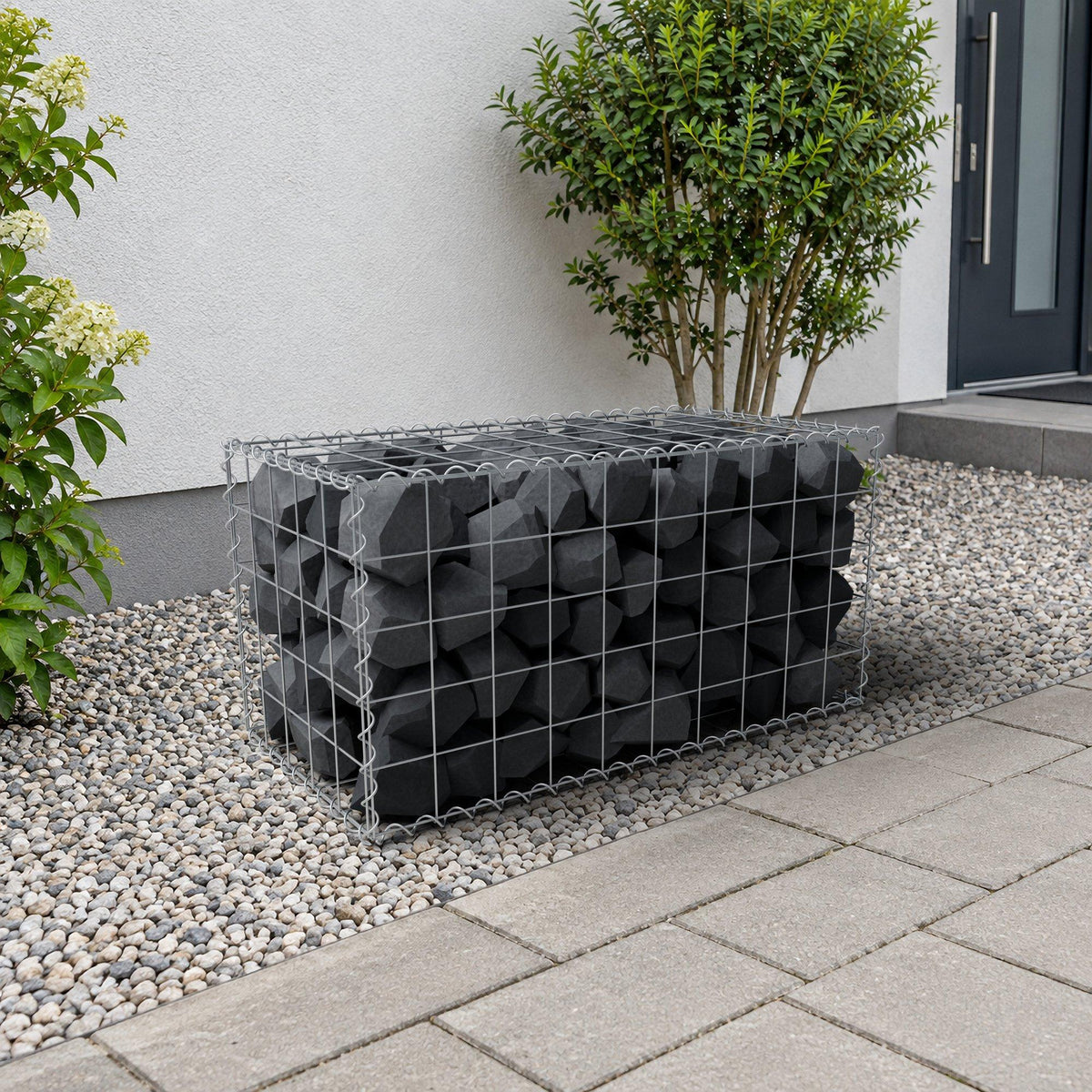 Gabião 100 cm x 50 cm x 50 cm (C x A x P), malhagem 10 cm x 10 cm, espiral