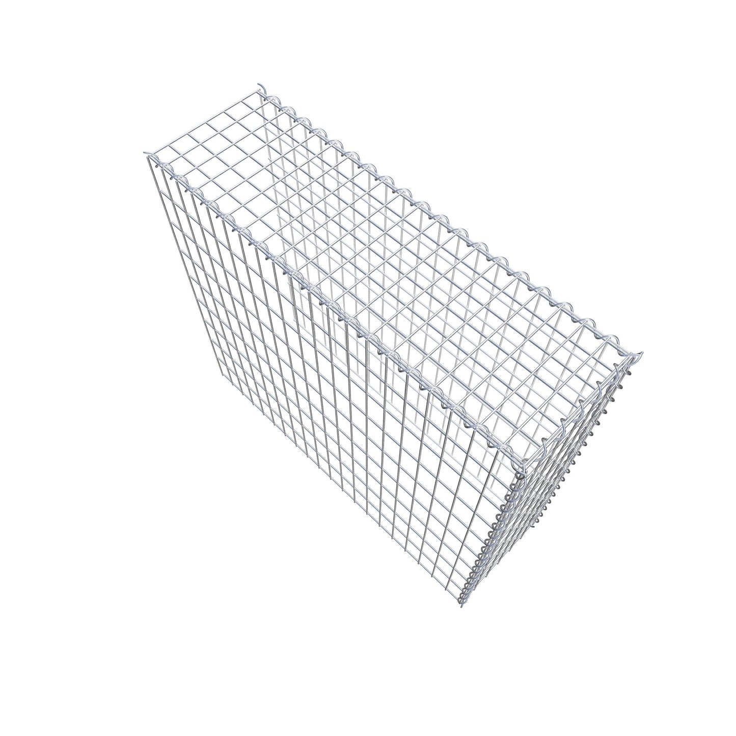 Gabion rapporté type 4 100 cm x 90 cm x 30 cm (L x H x P), mailles 5 cm x 10 cm, spirale