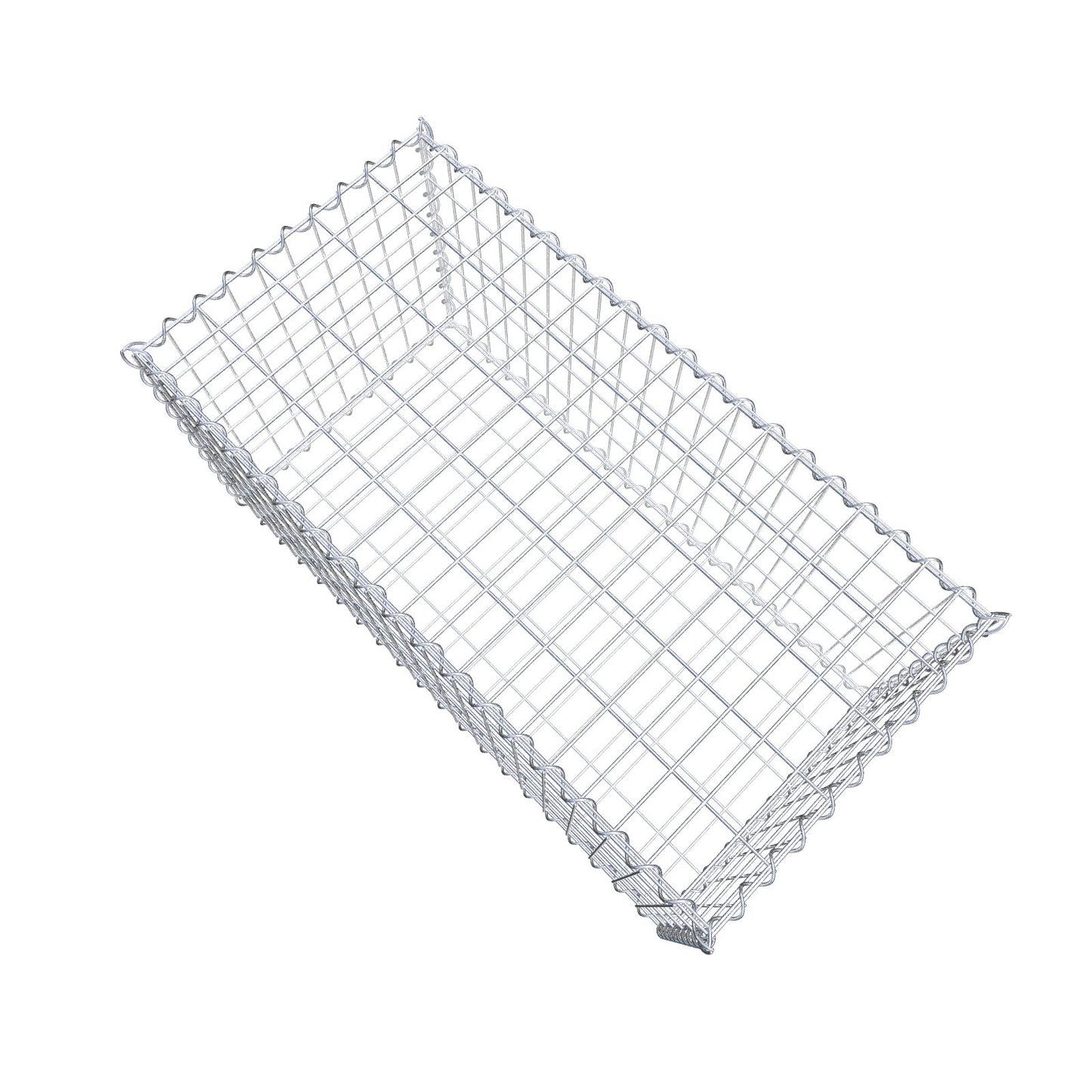 Gabion 100 cm x 50 cm x 50 cm (L x H x D), maskestørrelse 5 cm x 10 cm, spiral