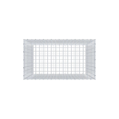 Gabião 100 cm x 90 cm x 50 cm (C x A x P), malhagem 5 cm x 5 cm, anel C