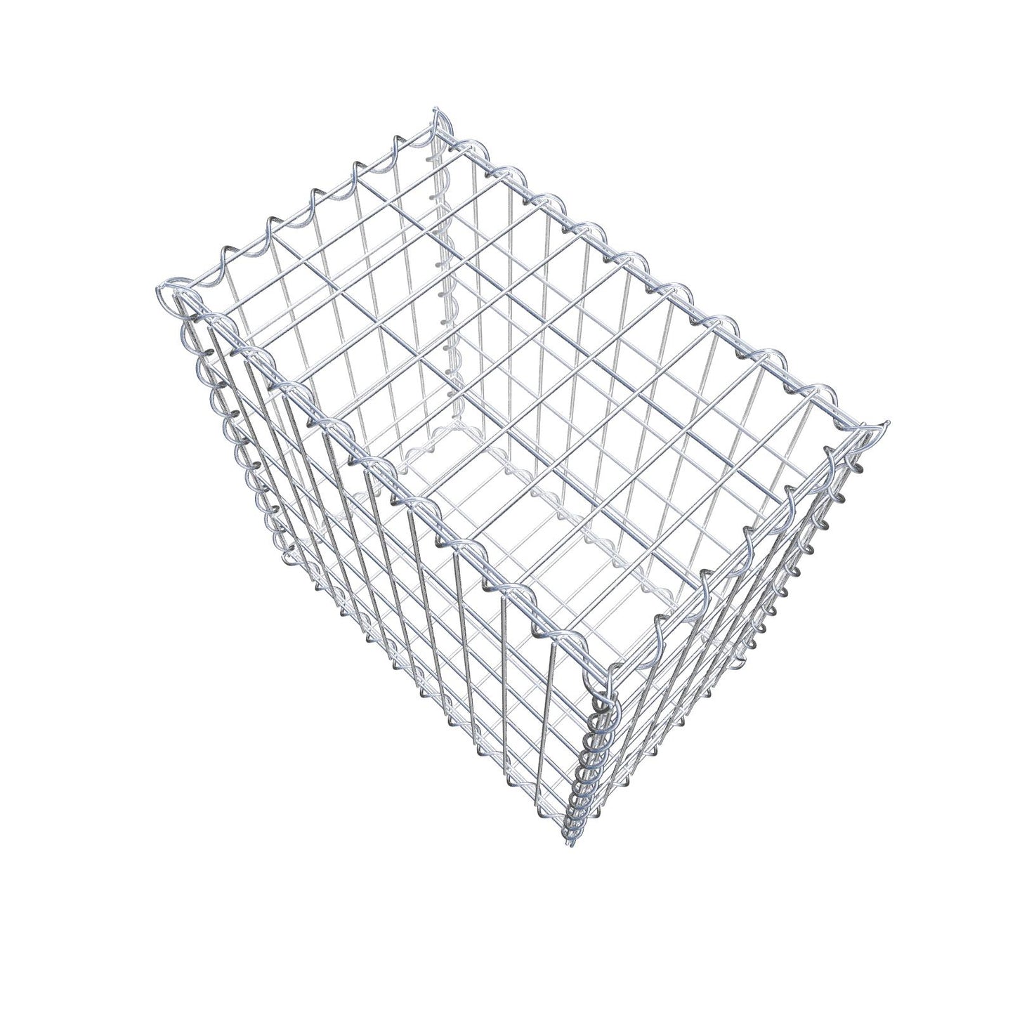 Gabion 50 cm x 50 cm x 30 cm (L x H x P), mailles 5 cm x 10 cm, spirale