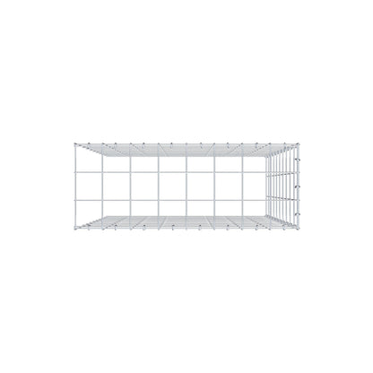 Gabbione aggiuntivo tipo 4 100 cm x 80 cm x 30 cm (L x H x P), maglia 10 cm x 10 cm, anello a C