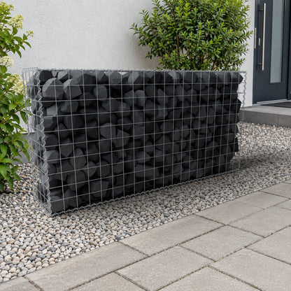 Gabbione 200 cm x 100 cm x 40 cm (L x H x P), maglia 10 cm x 10 cm, spirale