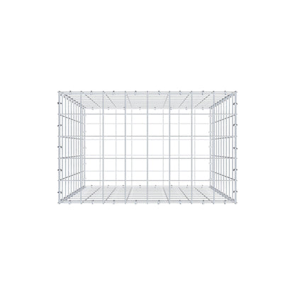 Gabion 100 cm x 80 cm x 50 cm (L x H x P), mailles 10 cm x 10 cm, anneau en C