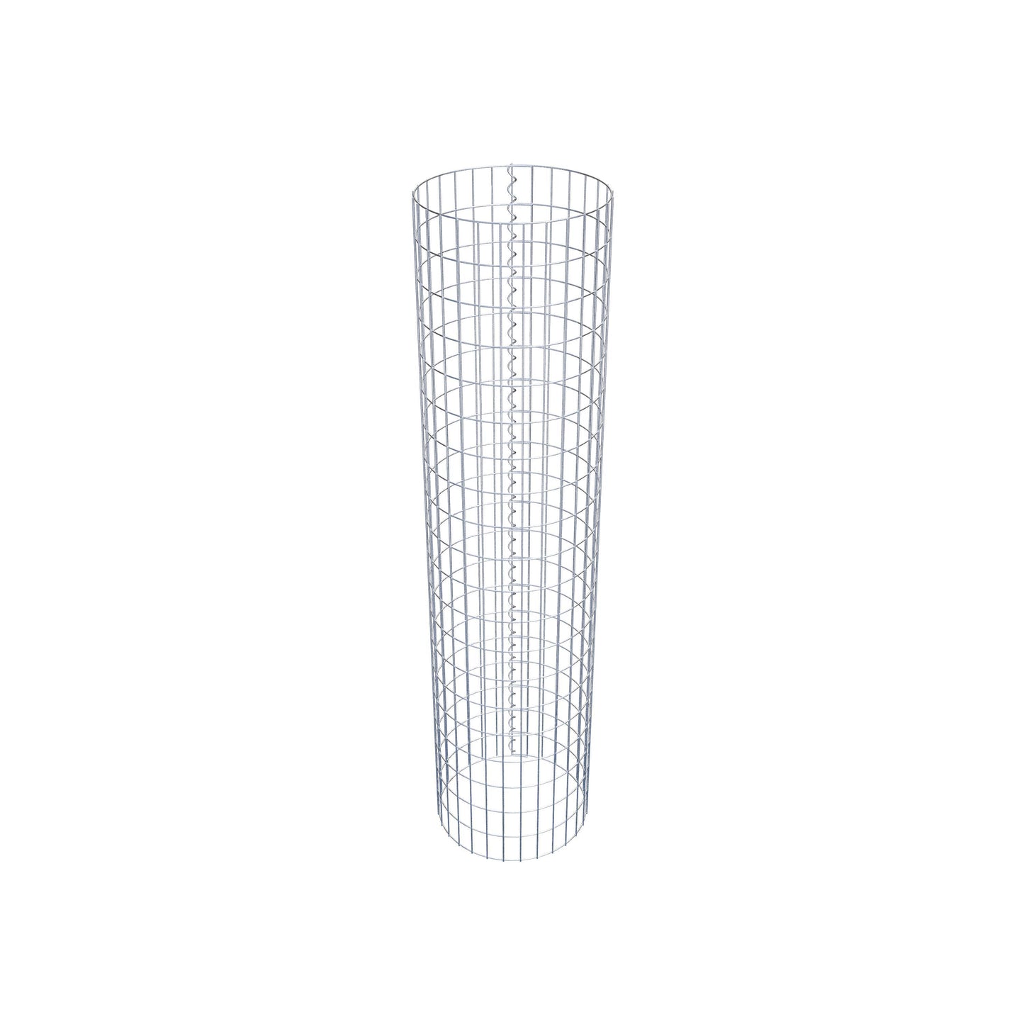 Colonna gabbionata rotonda 47 cm di diametro, 200 cm di altezza, maglia 5 cm x 10 cm