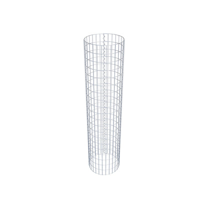 Colonna gabbionata rotonda 47 cm di diametro, 200 cm di altezza, maglia 5 cm x 10 cm