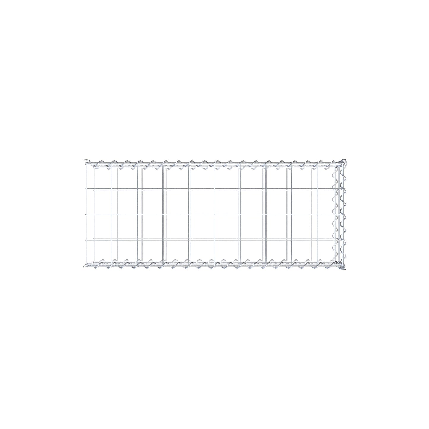 Grown-on gabion type 2 100 cm x 20 cm x 40 cm (L x H x D), mesh size 10 cm x 10 cm, spiral