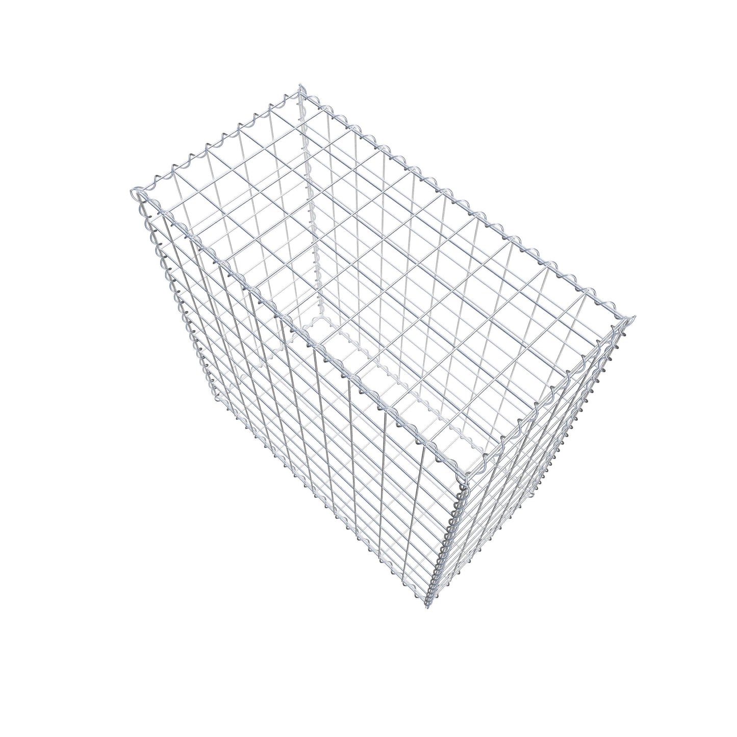 Gabion 100 cm x 100 cm x 50 cm (L x H x P), mailles 10 cm x 10 cm, spirale