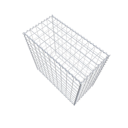 Gabion 100 cm x 100 cm x 50 cm (L x H x P), mailles 10 cm x 10 cm, spirale