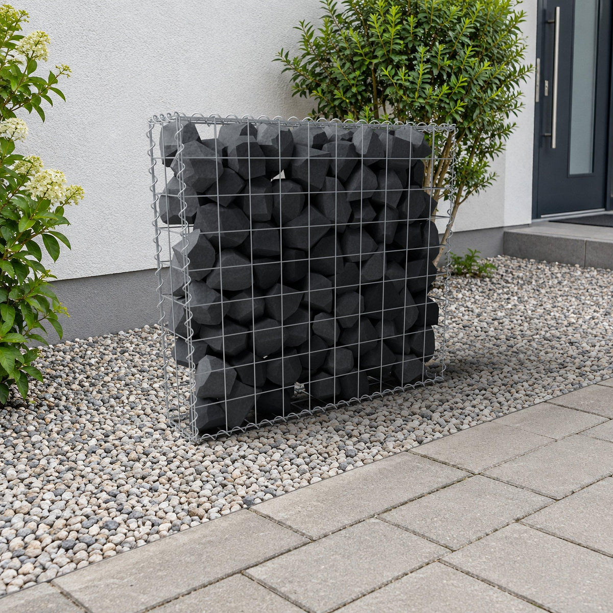Gabion 100 cm x 90 cm x 20 cm (L x H x D), maskestørrelse 10 cm x 10 cm, spiral