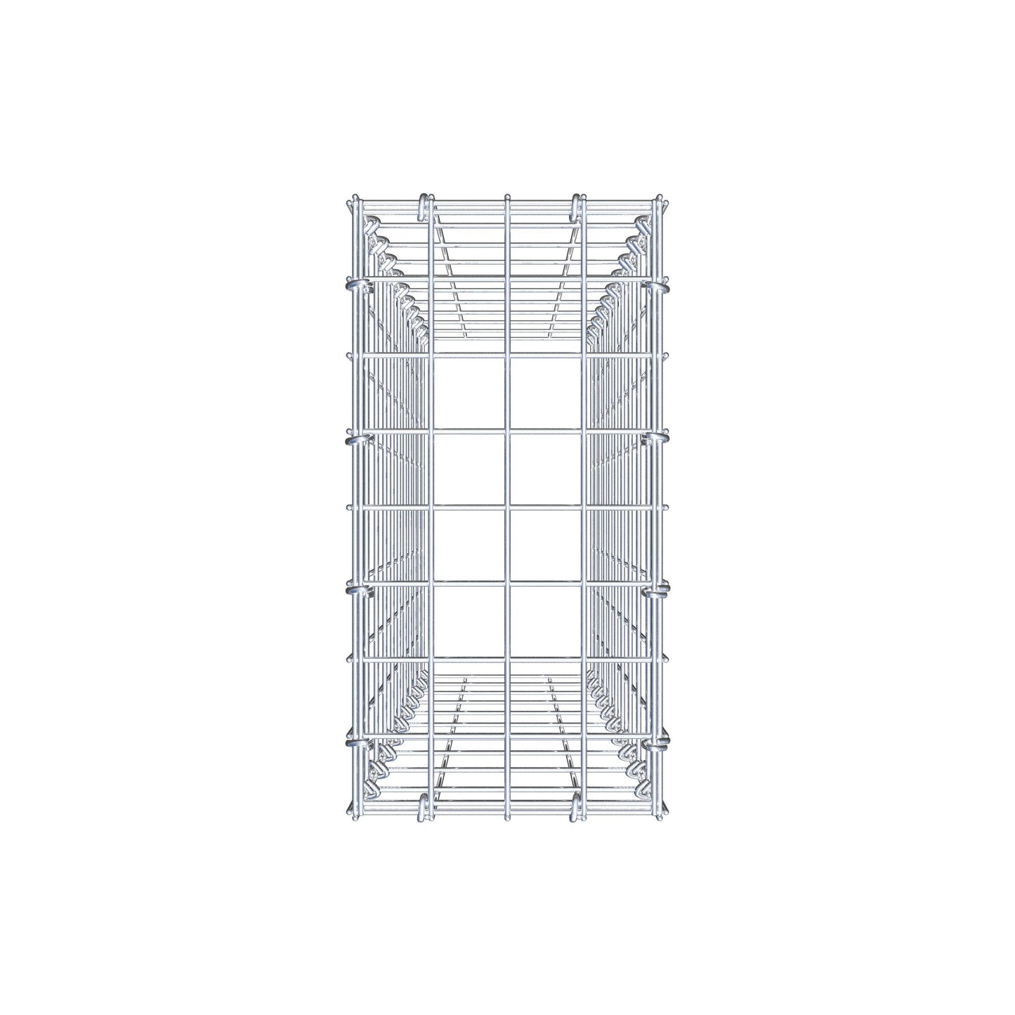 Gabião Tipo 3 100 cm x 20 cm x 40 cm (C x A x P), malhagem 5 cm x 10 cm, anel C