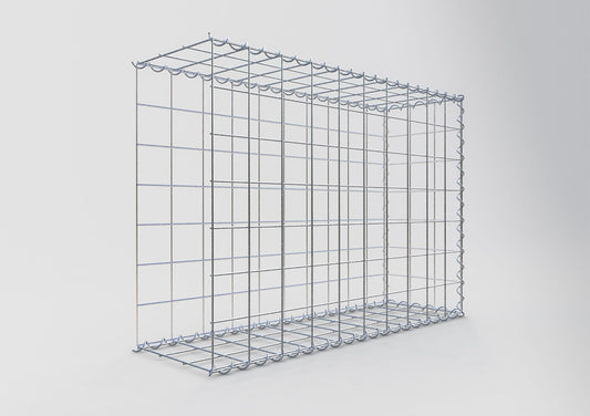 Gavión adulto tipo 2 100 cm x 70 cm x 30 cm (largo x alto x profundidad), tamaño de malla 10 cm x 10 cm, espiral