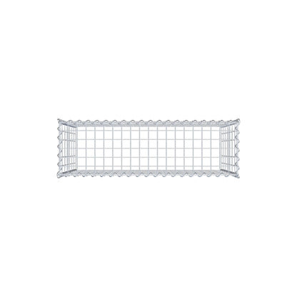 Gabion rapporté type 3 100 cm x 70 cm x 30 cm (L x H x P), mailles 5 cm x 10 cm, spirale