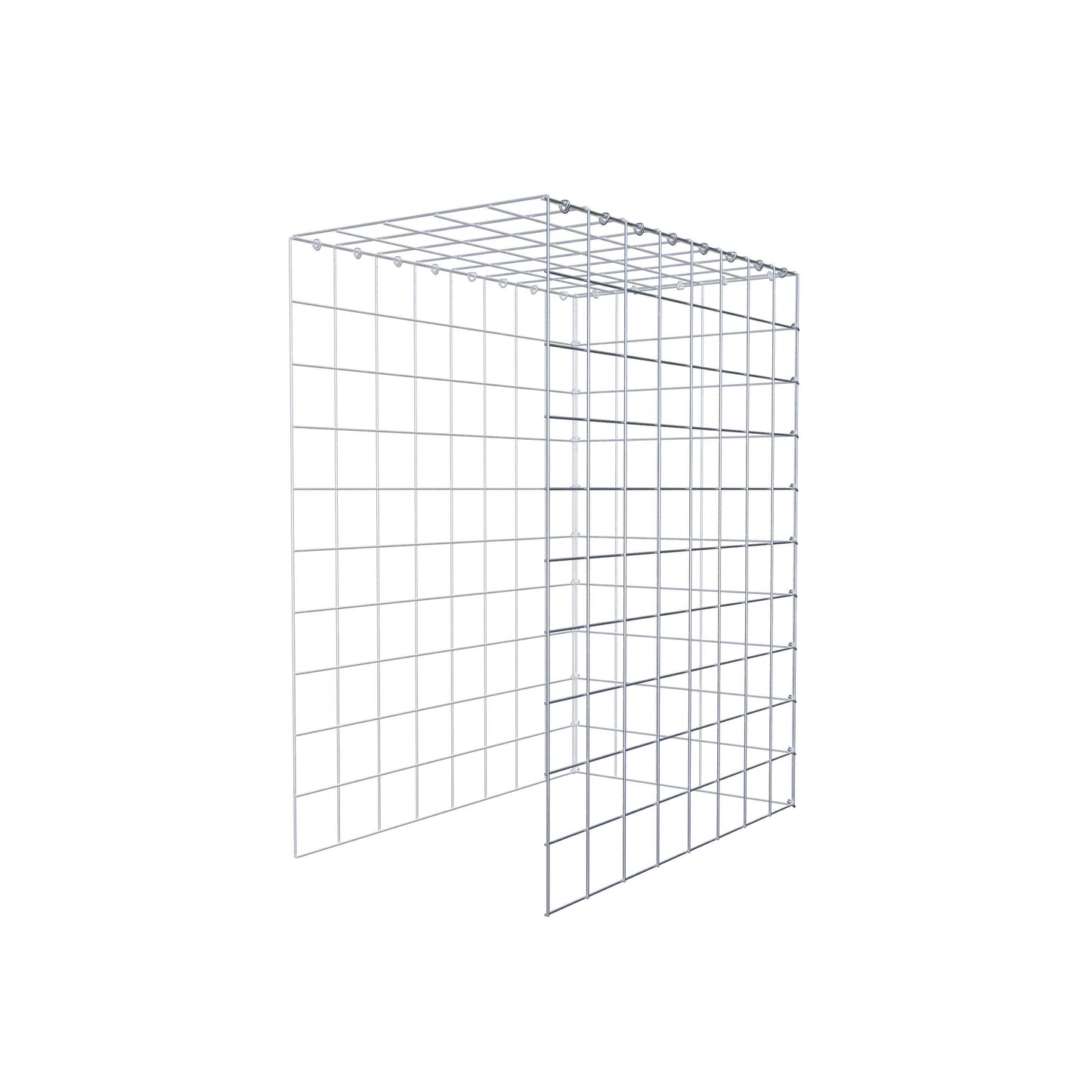 Fourche rapportée type 4 100 cm x 80 cm x 50 cm (L x H x P), mailles 10 cm x 10 cm, anneau C