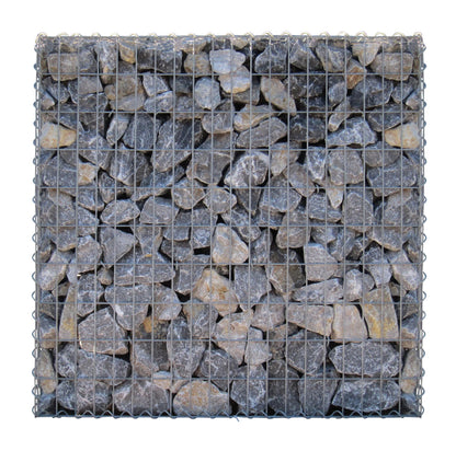 Gabião 100 cm x 100 cm x 30 cm (C x A x P), malhagem 5 cm x 10 cm, espiral