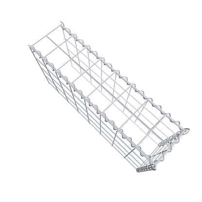 Gabion rapporté type 4 80 cm x 40 cm x 20 cm (L x H x P), mailles 10 cm x 10 cm, spirale