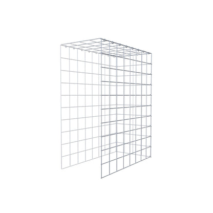 Monteret gabion type 4 100 cm x 80 cm x 40 cm (L x H x D), maskestørrelse 10 cm x 10 cm, C-ring