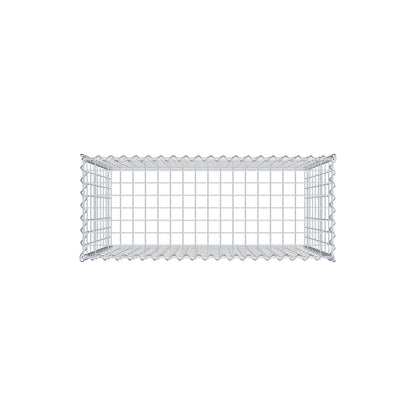Gabion rapporté type 3 100 cm x 90 cm x 40 cm (L x H x P), mailles 5 cm x 10 cm, spirale