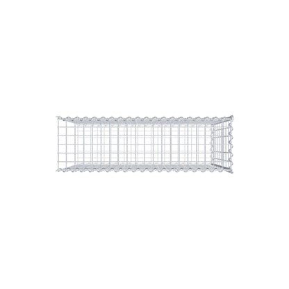 Grown-on gabion type 2 100 cm x 90 cm x 30 cm (L x H x D), mesh size 5 cm x 10 cm, spiral