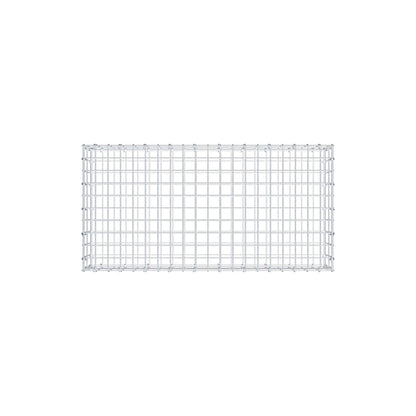Gabion 100 cm x 20 cm x 50 cm (L x H x D), maskestørrelse 5 cm x 10 cm, C-ring