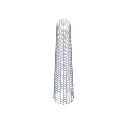 Colonna gabbionata rotonda 32 cm di diametro, 230 cm di altezza, maglia 5 cm x 5 cm