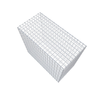 Gabião 100 cm x 90 cm x 50 cm (C x A x P), malhagem 5 cm x 5 cm, anel C
