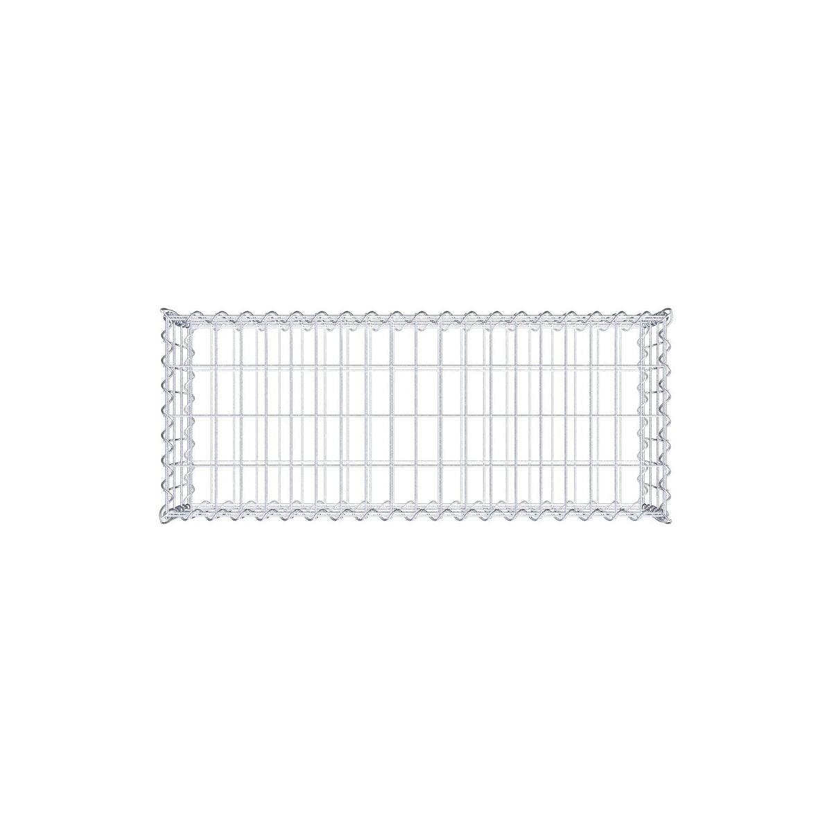 Gabion 100 cm x 30 cm x 40 cm (L x H x D), maskstorlek 5 cm x 10 cm, spiral
