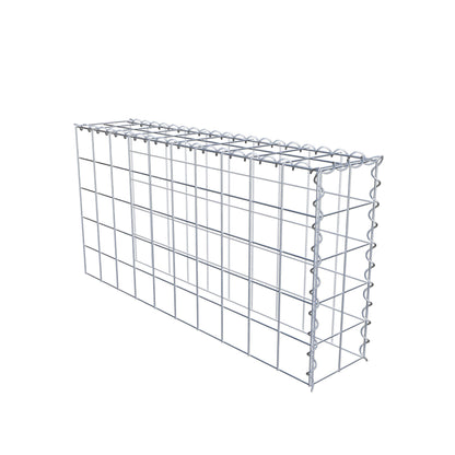 Gabion rapporté type 4 100 cm x 50 cm x 20 cm (L x H x P), mailles 10 cm x 10 cm, spirale